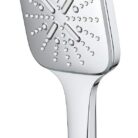 GROHE Rainshower 130 Smartactive Cube Hand Shower Water-Saving 130mm Shower Head with 3 Sprays Chrome Finish and Made in Germany 26582000