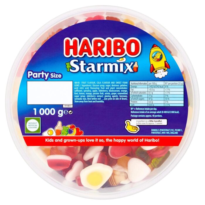 haribo-starmix-sweets-party-tub-1kg.jpg Haribo Starmix Sweets Party Tub