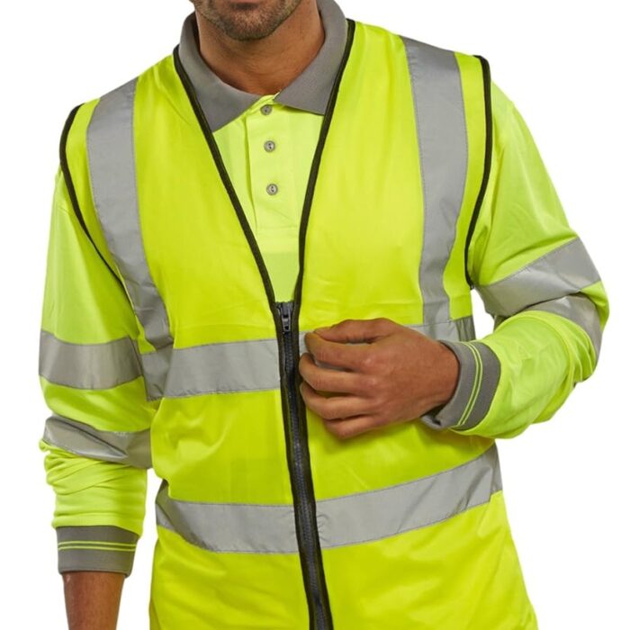 HI VIZ WAISTCOAT ZIP FASTENED SATURN YELLOW XL HI VIZ WAISTCOAT ZIP FASTENED SATURN YELLOW XL