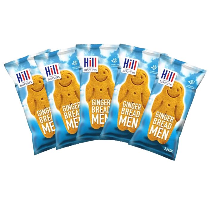 Hill Biscuits Gingerbread Men Mini Packs - 80x30g Hill Biscuits Gingerbread Men Mini Packs - 80x30g