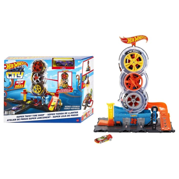 hot-wheels-city-super-twist-tire-shop-playset-spin-the-key-to-make-cars.jpg Hot Wheels City Super Twist Tire Shop Playset