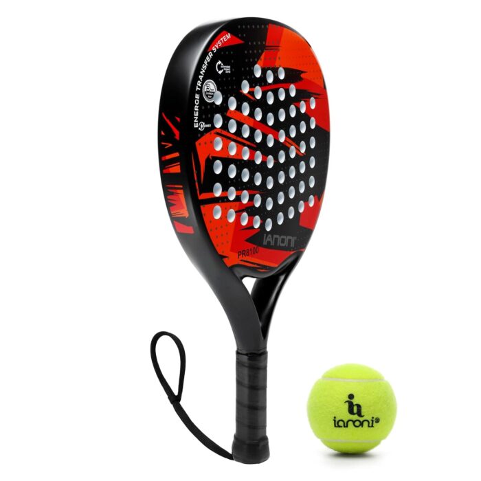 IANONI Padel Racket Carbon Fiber Surface with EVA Memory Flex Foam Core Padel Tennis Racquets Paddle Tennis Racket IANONI Padel Racket Carbon Fiber Surface with EVA Memory Flex Foam Core Padel Tennis Racquets Paddle Tennis Racket