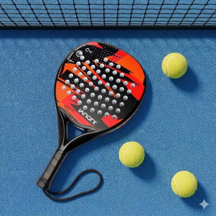 IANONI Padel Racket Carbon Fiber Surface with EVA Memory Flex Foam Core Padel Tennis Racquets Paddle Tennis Racket IANONI Padel Racket Carbon Fiber Surface with EVA Memory Flex Foam Core Padel Tennis Racquets Paddle Tennis Racket