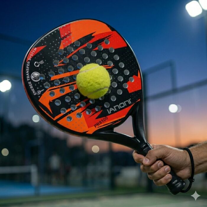 IANONI Padel Racket Carbon Fiber Surface with EVA Memory Flex Foam Core Padel Tennis Racquets Paddle Tennis Racket IANONI Padel Racket Carbon Fiber Surface with EVA Memory Flex Foam Core Padel Tennis Racquets Paddle Tennis Racket