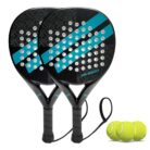 IANONI Padel Racket Carbon Fiber Surface with EVA Memory Flex Foam Core Padel Tennis Racquets Paddle Tennis Racket