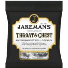 Jakemans Throat & Chest 73g - Pack of 12 - Soothing Menthol Lozenges - Suitable for Vegetarians