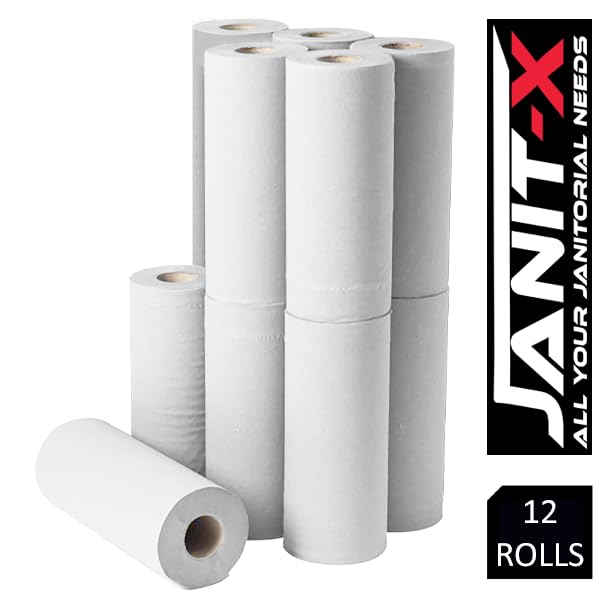 Janit-X 10" Hygiene Couch Rolls 2 Ply Paper 40m Length - 12 Pack (White) Janit-X 10" Hygiene Couch Rolls 2 Ply Paper 40m Length - 12 Pack (White)