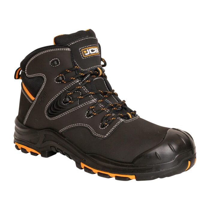 JCB - Black Action Nubuck Boot - Composite Midsole & Antistatic Properties - Safety Shoes Men Lightweight & Work Boots for Men - Size 10 JCB - Black Action Nubuck Boot - Composite Midsole & Antistatic Properties - Safety Shoes Men Lightweight & Work Boots for Men - Size 10