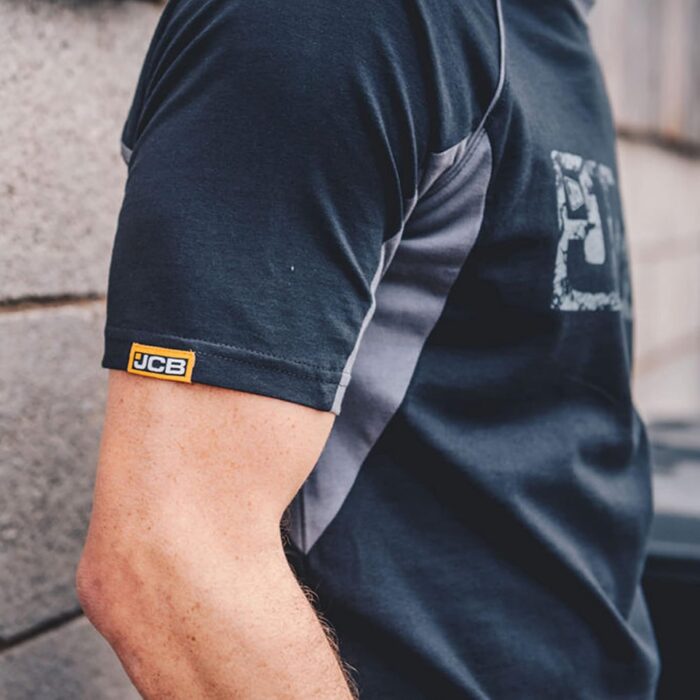 JCB - JCB Workwear - Men's T-Shirts -Trade T-Shirt - Black/Grey - Medium JCB - JCB Workwear - Men's T-Shirts -Trade T-Shirt - Black/Grey - Medium