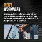 JCB - JCB Workwear - Men's T-Shirts -Trade T-Shirt - Black/Grey - Medium