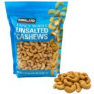 Kirkland Signature Fancy Whole Unsalted & Roasted Cashews Nuts Bag Pack 1.13kg