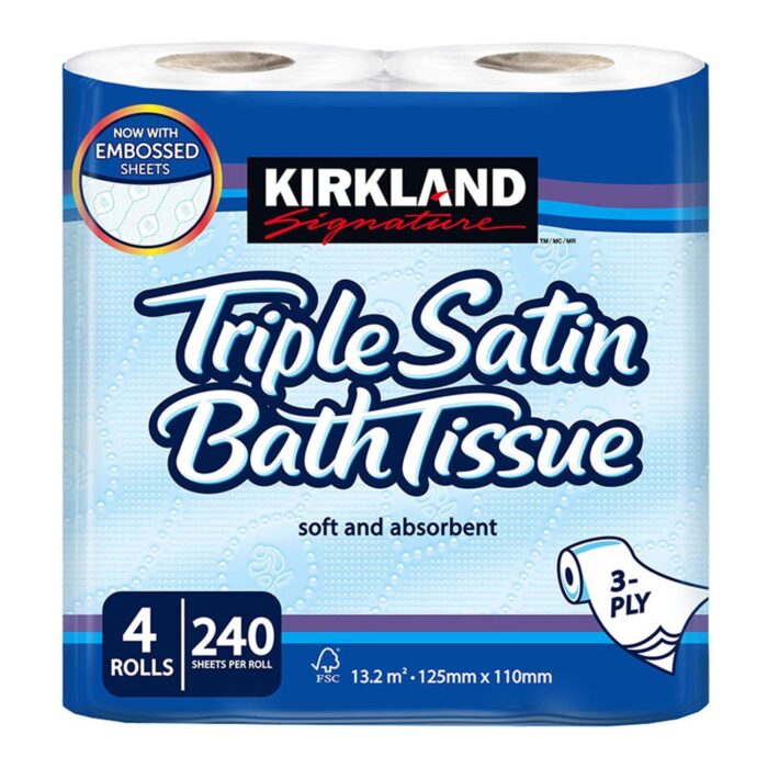 Version 1.0.0 Kirkland Signature Soft and Absorbent Triple Satin Premium Bath Toilet Tissue Paper