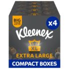 Kleenex Extra Large Facial Tissue in Compact Box - Pack of 2-100% Recyclable Packaging (88 Tissues Total)