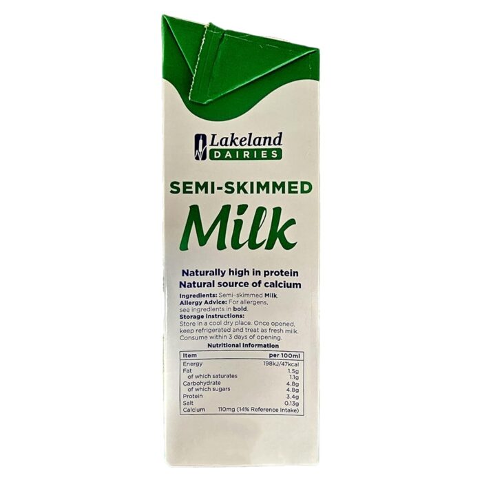 Lakeland Dairies Long Life Semi Skimmed Milk 1ltr - 12 Pack Lakeland Dairies Long Life Semi Skimmed Milk 1ltr - 12 Pack