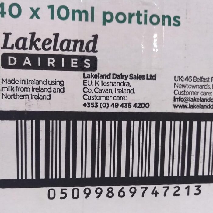 Lakeland Dairies UHT Semi Skimmed Milk Sticks - 10ml (120)