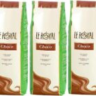 Le Royal Choco Green Vending Hot Chocolate Powder 1kg (Pack of 3) – 9.5% Cocoa – Mild & Creamy – Ideal For All Vending Machines
