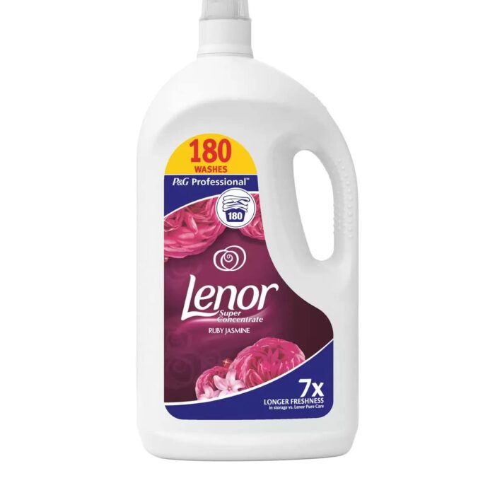 Lenor Ruby Jasmine 3.6Litre 180 Washes Laundry Super Concentrate Fabric Conditioner Lenor Ruby Jasmine 3.6Litre 180 Washes Laundry Super Concentrate Fabric Conditioner
