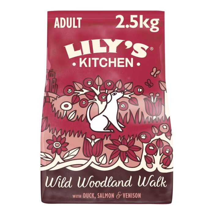 Lily's Kitchen Made with Natural Ingredients Adult Dry Dog Food Duck Salmon & Venison Grain-Free Recipe 2.5kg Lily's Kitchen Made with Natural Ingredients Adult Dry Dog Food Duck Salmon & Venison Grain-Free Recipe 2.5kg