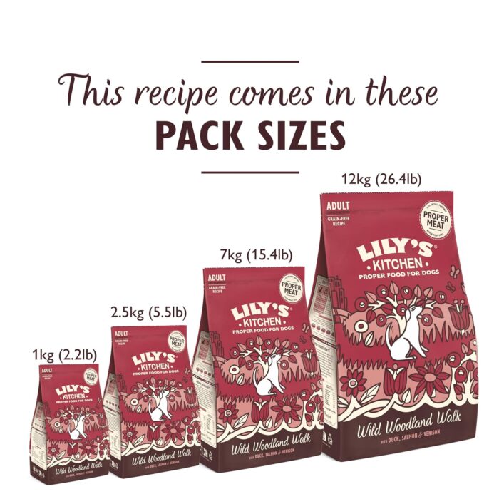Lily's Kitchen Made with Natural Ingredients Adult Dry Dog Food Duck Salmon & Venison Grain-Free Recipe 2.5kg Lily's Kitchen Made with Natural Ingredients Adult Dry Dog Food Duck Salmon & Venison Grain-Free Recipe 2.5kg