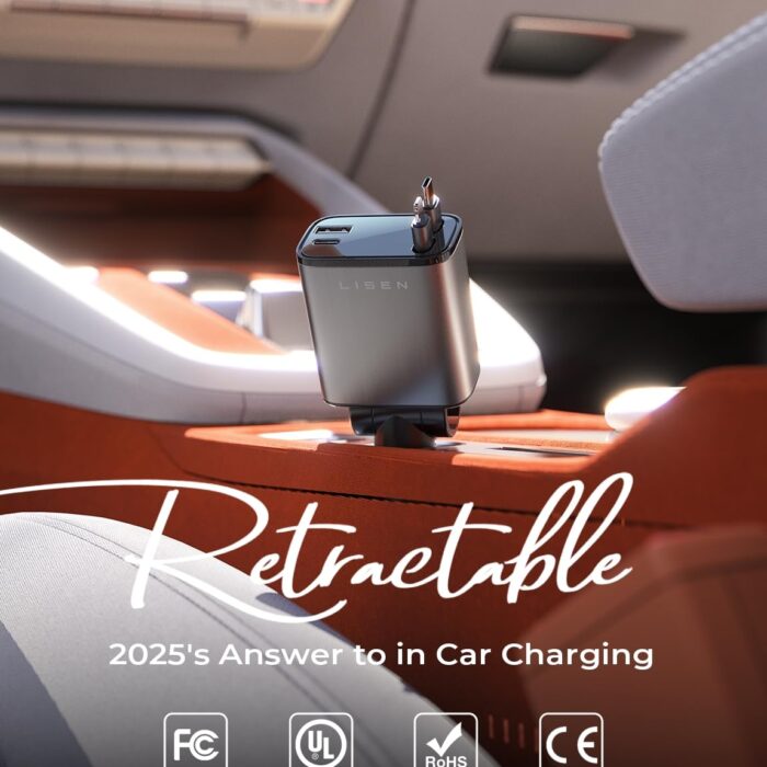 LISEN Retractable Car Phone Charger 84W Mens Gifts for Men Women Gadgets for Men Cigarette Lighter USB Charger Car Charger USB C Fast Charge Camping Essentials Car Accessories... LISEN Retractable Car Phone Charger 84W Mens Gifts for Men Women Gadgets for Men Cigarette Lighter USB Charger Car Charger USB C Fast Charge Camping Essentials Car Accessories...