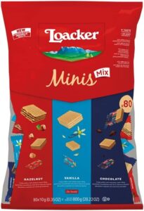 Loacker Minis Crispy Waffers Hazelnut Vanilla Biscuits 800g