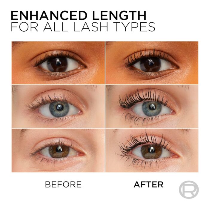 L'Oréal Paris Telescopic Mascara - Length for visibly longer lashes - Volume without lumps - Black - 10 ml L'Oréal Paris Telescopic Mascara - Length for visibly longer lashes - Volume without lumps - Black - 10 ml