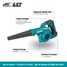Makita DUB185Z 18V Li-ion LXT Blower - Batteries and Charger Not Included