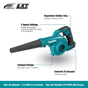 Makita DUB185Z 18V Li-ion LXT Blower - Batteries and Charger Not Included