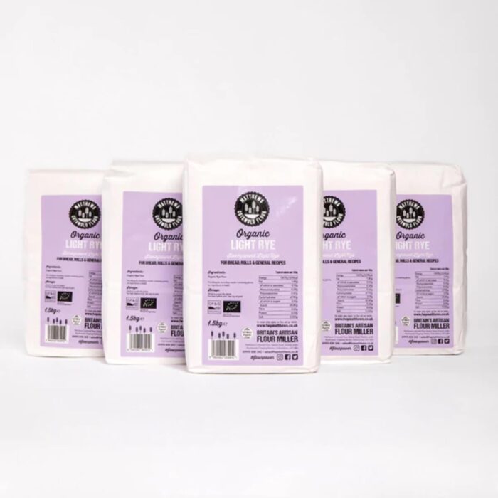 Matthews Cotswold Organic Traditionally Stoneground Light Rye Flour - 1.5kg Bag (Single Bag) Matthews Cotswold Organic Traditionally Stoneground Light Rye Flour - 1.5kg Bag (Single Bag)