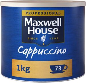 Maxwell House Cappuccino Instant Coffee 1kg Tin (Pack of 2)