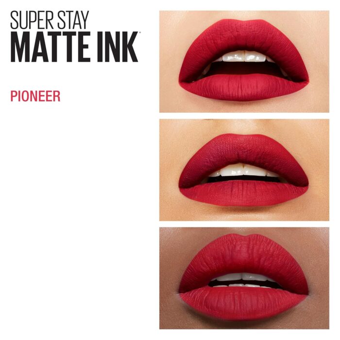 Maybelline New York Super Stay Matte Ink Liquid Matte Lipstick - 20 Pioneer (Red) Maybelline New York Super Stay Matte Ink Liquid Matte Lipstick - 20 Pioneer (Red)