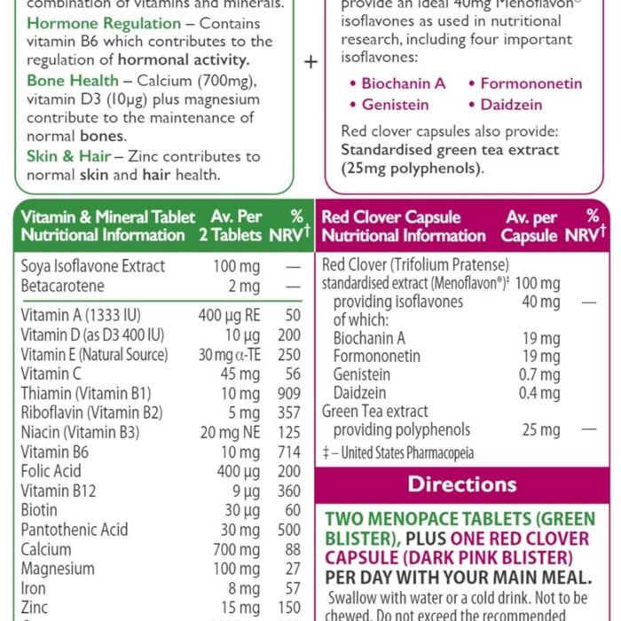 Menopace by Vitabiotics Max Capsules & Tablets x 84