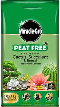 Miracle-Gro Peat Free Cactus/Bonsai Compost - 10L Miracle-Gro Peat Free Cactus/Bonsai Compost - 10L