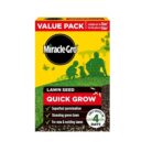 Miracle-Gro Quick Grow Lawn Seed 16m2 ryegrass fescues Fast Grass Seed 480g - Super Fast Germinating Lawn Seed - Rich Green Lawn - for existing and New lawns.