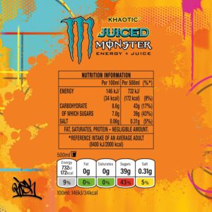 Monster Can Khaotic 500 ml (Pack of 12)
