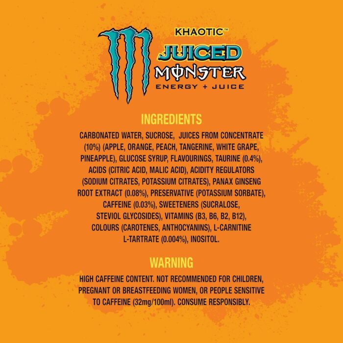 Monster Can Khaotic 500 ml (Pack of 12)