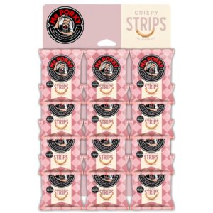 Mr Porky Crispy Strips Pubcard 12 x 20g – Lighter Pork Snack