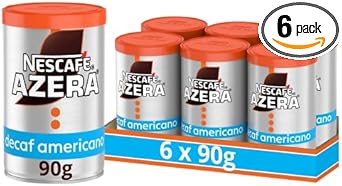NESCAFÉ Azera Americano Decaff Instant Coffee 90g (Pack of 6) (Packing May Vary) NESCAFÉ Azera Americano Decaff Instant Coffee 90g (Pack of 6) (Packing May Vary)