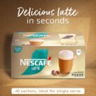Nescafé Latte Instant Coffee Sachets - 40 X 18G