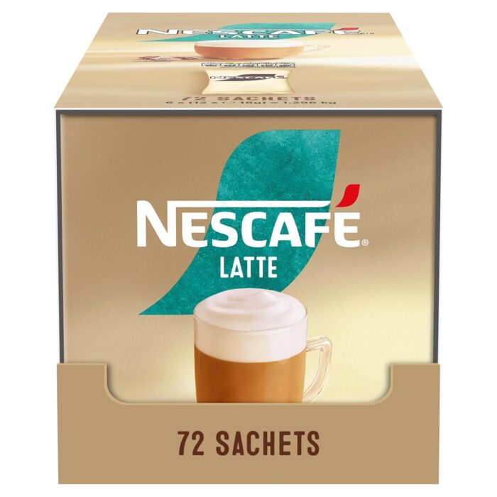 NESCAFÉ Latte Instant Coffee Sachets - 72 x 18g NESCAFÉ Latte Instant Coffee Sachets - 72 x 18g