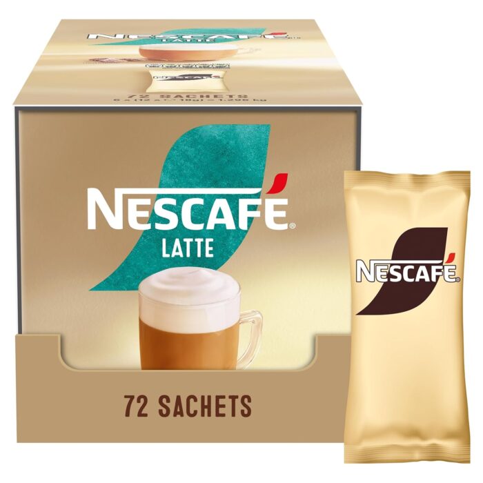 NESCAFÉ Latte Instant Coffee Sachets - 72 x 18g NESCAFÉ Latte Instant Coffee Sachets - 72 x 18g
