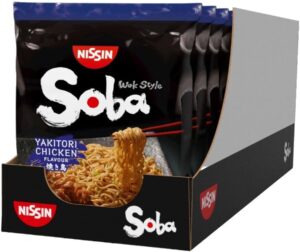 NISSIN Soba Wok Style Yakitori Chicken Flavoured Instant Noodles