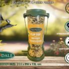 Oakdale Flip Top Premium Filled Seed Wild Bird Feeder Easy Fill With Dual Perch For Birdatching And Garden Outdoor Use All Weather