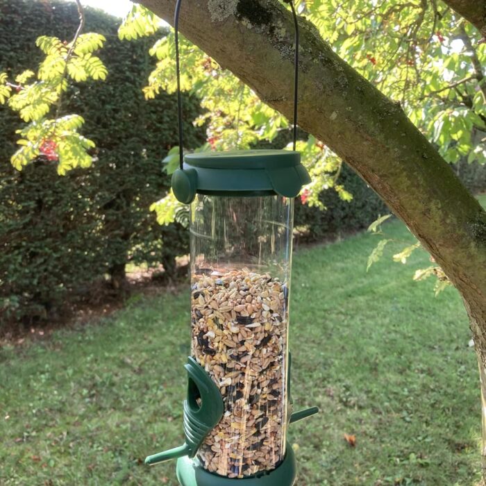 Oakdale Flip Top Premium Filled Seed Wild Bird Feeder Easy Fill With Dual Perch For Birdatching And Garden Outdoor Use All Weather Oakdale Flip Top Premium Filled Seed Wild Bird Feeder Easy Fill With Dual Perch For Birdatching And Garden Outdoor Use All Weather