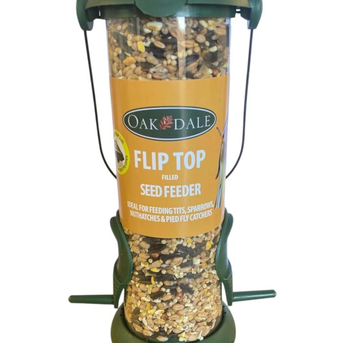 Oakdale Flip Top Premium Filled Seed Wild Bird Feeder Easy Fill With Dual Perch For Birdatching And Garden Outdoor Use All Weather Oakdale Flip Top Premium Filled Seed Wild Bird Feeder Easy Fill With Dual Perch For Birdatching And Garden Outdoor Use All Weather