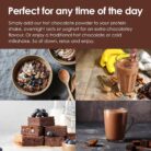 Options Belgian Chocolate Instant Hot Chocolate Powder 395g (6 Pack) – Perfect Low Calorie Treat