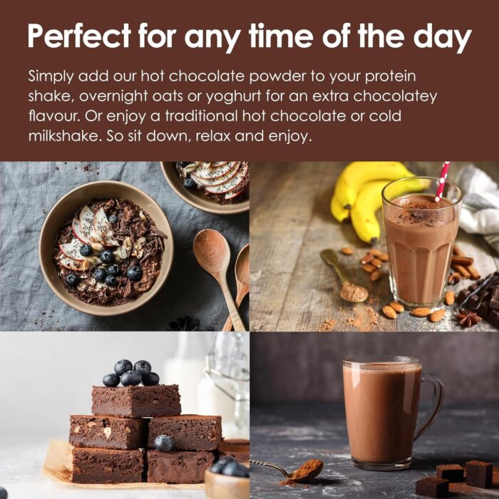 Options Belgian Chocolate Instant Hot Chocolate Powder 395g (6 Pack) – Perfect Low Calorie Treat Options Belgian Chocolate Instant Hot Chocolate Powder 395g (6 Pack) – Perfect Low Calorie Treat