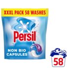 Persil Non Bio 3 in 1 Washing Capsules laundry capsules gentle next to sensitive skin for outstanding stain removal in quick & cold washes 58 washes