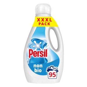 Persil Non Bio Laundry Washing Liquid Detergent outstanding stain removal in quick & cold washes tough on stains