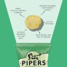 Pipers - Cider Vinegar & Sea Salt Crisps - 24 Minibags